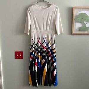 Miss look half sleeve aline midi dress S